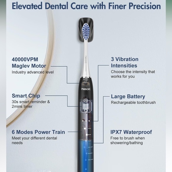 Phylian Pro U17 Sonic Electric Toothbrush- NEW - Picture 6 of 9